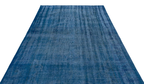 Atina Blue Vintage Wool Handmade Area Rug 6'1" x 9'10"