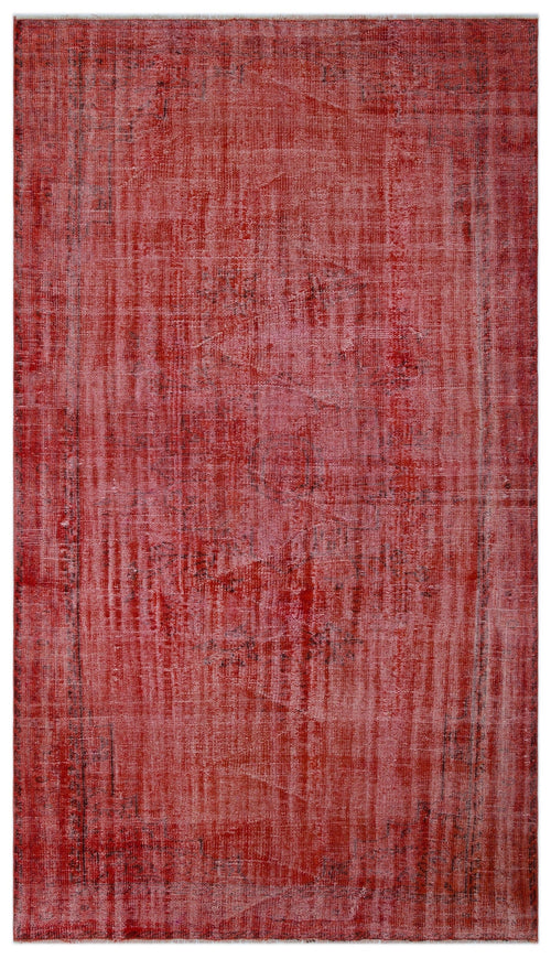 Atina Red Vintage Wool Handmade Area Rug 5'3" x 9'3"