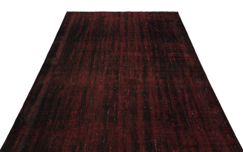 Atina Red Vintage Wool Handmade Area Rug 5'5" x 9'2"