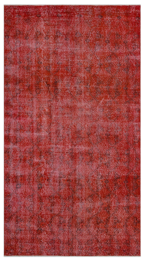 Atina Red Vintage Wool Handmade Area Rug 4'10" x 9'1"