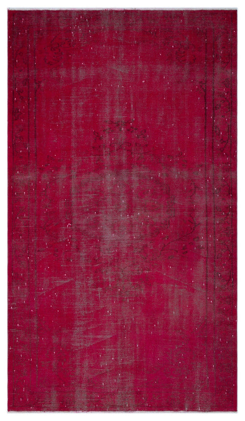 Atina Red Vintage Wool Handmade Area Rug 5'2" x 8'4"