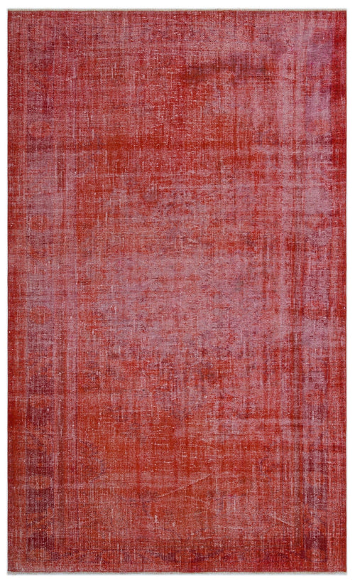 Atina Red Vintage Wool Handmade Area Rug 5'9" x 9'2"