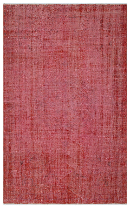 Atina Red Vintage Wool Handmade Area Rug 5'0" x 8'0"