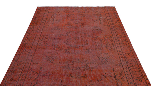 Atina Red Vintage Wool Handmade Area Rug 5'7" x 8'9"