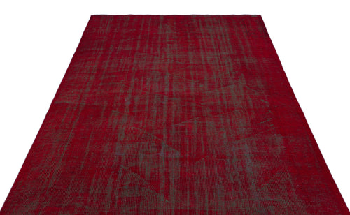 Atina Red Vintage Wool Handmade Area Rug 5'6" x 9'7"
