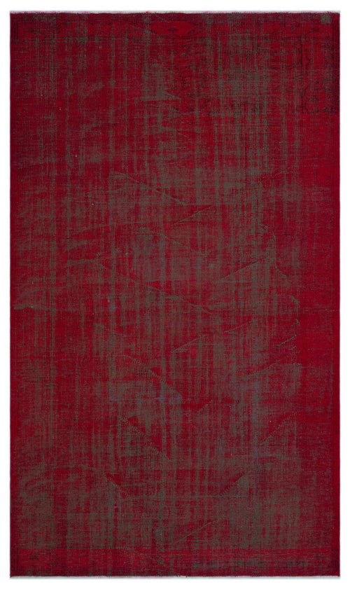 Atina Red Vintage Wool Handmade Area Rug 5'6" x 9'7"