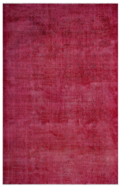 Atina Red Vintage Wool Handmade Area Rug 6'9" x 10'4"
