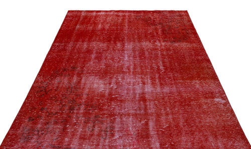 Atina Red Vintage Wool Handmade Area Rug 5'6" x 8'5"