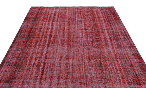 Atina Red Vintage Wool Handmade Area Rug 6'1" x 9'6"