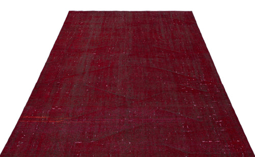 Atina Red Vintage Wool Handmade Area Rug 5'2" x 9'4"