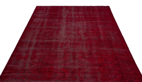 Atina Red Vintage Wool Handmade Area Rug 6'0" x 9'10"