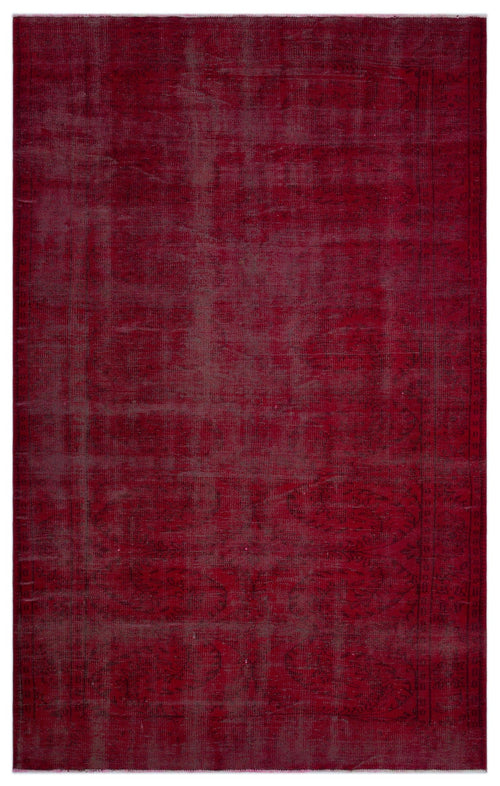 Atina Red Vintage Wool Handmade Area Rug 6'0" x 9'10"