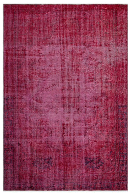 Atina Red Vintage Wool Handmade Area Rug 6'4" x 9'7"
