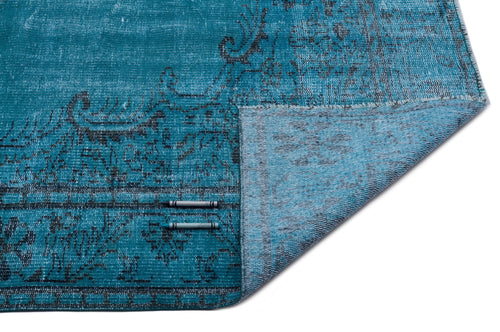 Atina Turquoise Vintage Wool Handmade Area Rug 6'0" x 9'10"