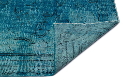 Atina Turquoise Vintage Wool Handmade Area Rug 5'9" x 9'6"