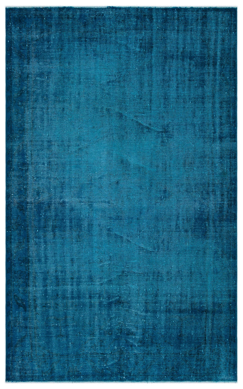 Atina Turquoise Vintage Wool Handmade Area Rug 5'2" x 8'4"