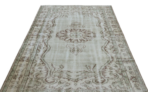 Atina Blue Vintage Wool Handmade Area Rug 5'9" x 8'11"