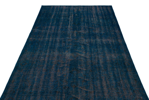 Atina Blue Vintage Wool Handmade Area Rug 4'11" x 9'2"