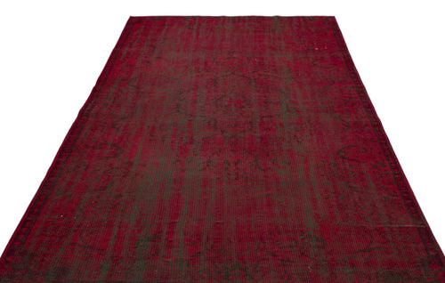 Atina Red Vintage Wool Handmade Area Rug 5'11" x 8'9"