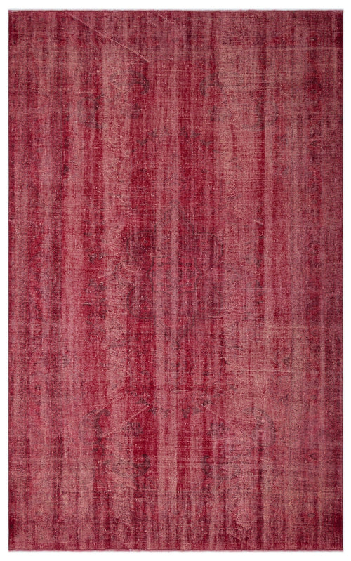 Atina Red Vintage Wool Handmade Area Rug 6'2" x 10'1"