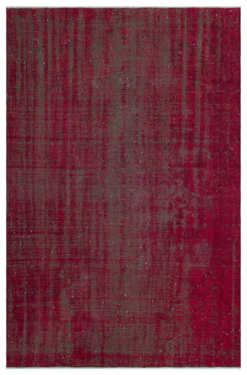 Atina Red Vintage Wool Handmade Area Rug 4'11" x 9'4"