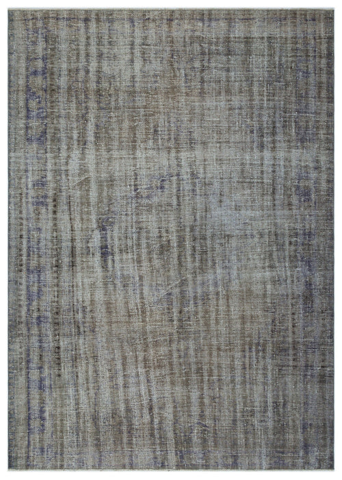 Atina Grey Vintage Wool Handmade Area Rug 5'3" x 10'3"