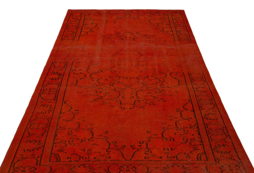 Atina Red Vintage Wool Handmade Area Rug 5'1" x 8'9"