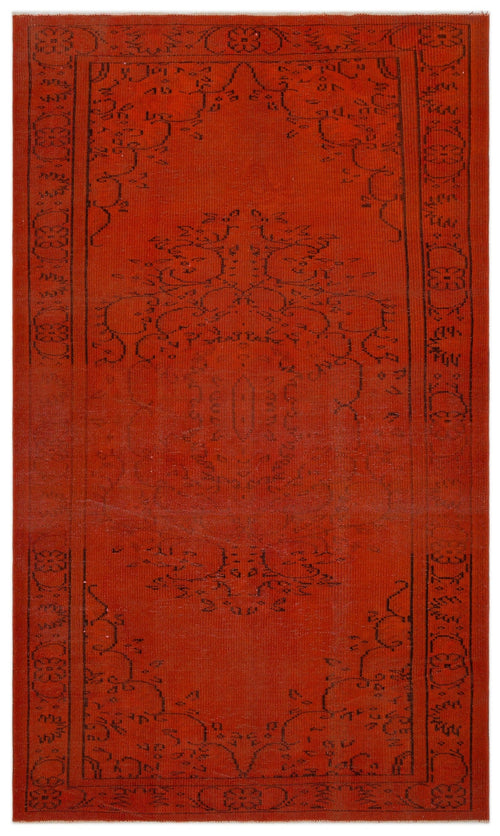 Atina Red Vintage Wool Handmade Area Rug 5'1" x 8'9"