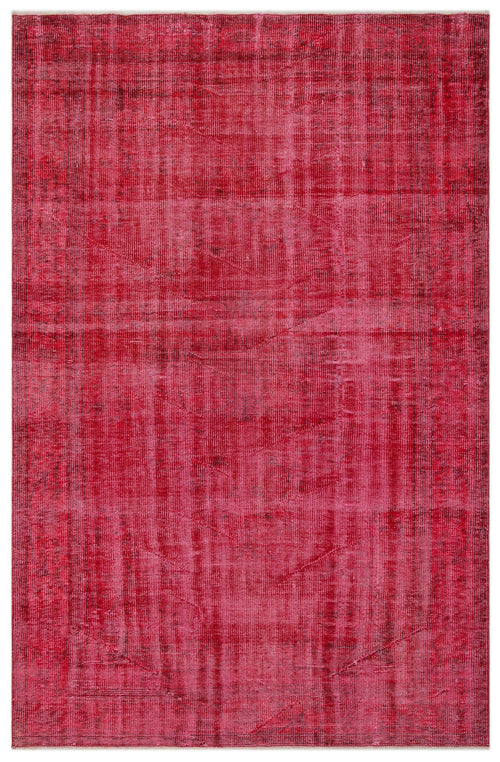Atina Red Vintage Wool Handmade Area Rug 6'0" x 9'2"