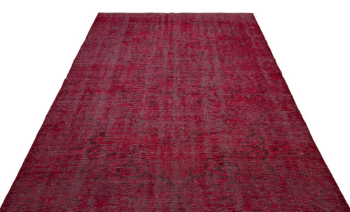 Atina Red Vintage Wool Handmade Area Rug 6'0" x 8'10"