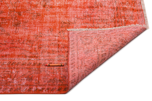 Atina Orange Vintage Wool Handmade Area Rug 5'0" x 9'1"