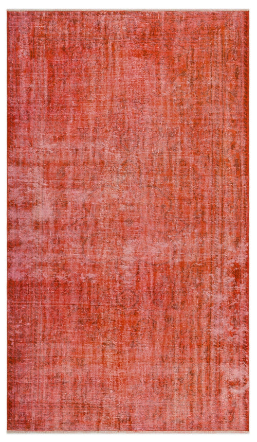 Atina Orange Vintage Wool Handmade Area Rug 5'0" x 9'1"