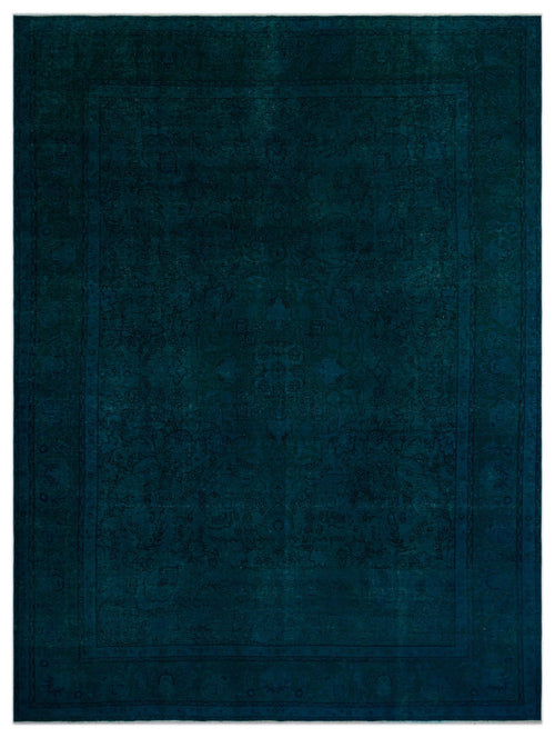Epir Turquoise Vintage Wool Handmade Area Rug 9'3" x 12'11"