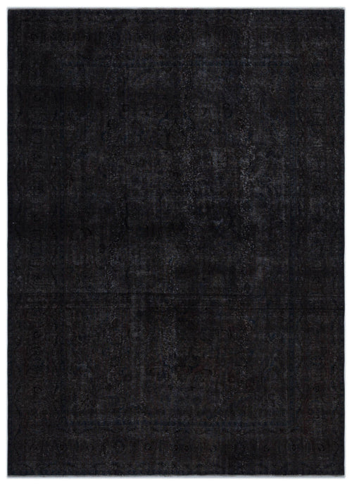 Epir Grey Vintage Wool Handmade Area Rug 7'9" x 10'9"