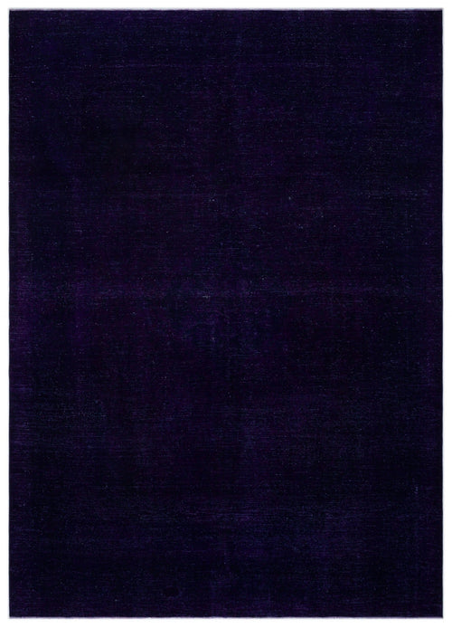 Epir Purple Vintage Wool Handmade Area Rug 9'9" x 13'7"