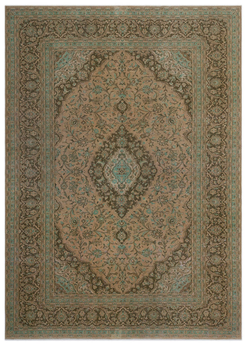 Epir Beige Vintage Wool Handmade Area Rug 8'1" x 11'4"