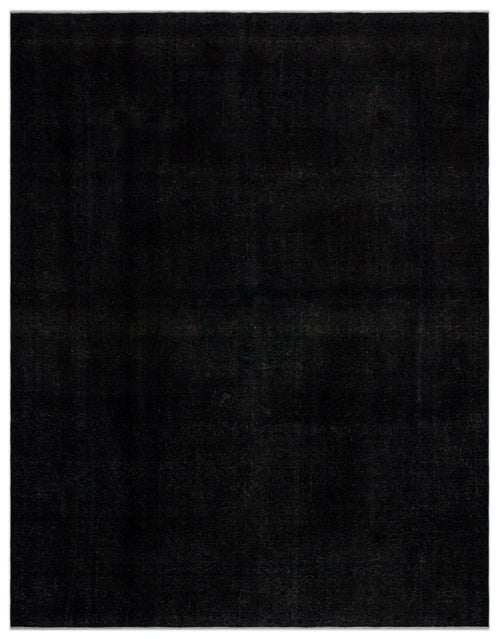 Epir Black Vintage Wool Handmade Area Rug 9'10" x 12'6"