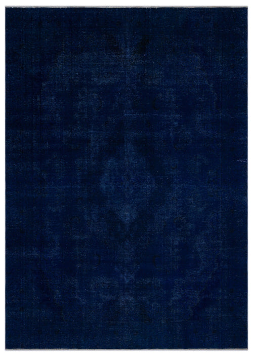 Epir Blue Vintage Wool Handmade Area Rug 8'10" x 12'7"