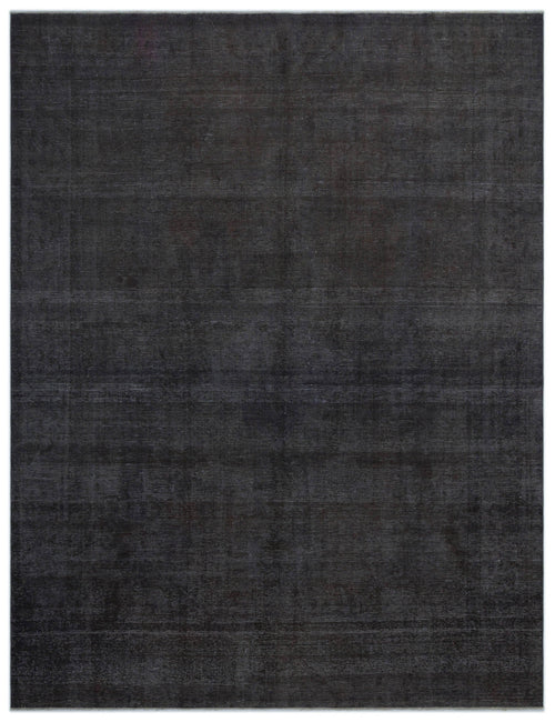 Epir Grey Vintage Wool Handmade Area Rug 9'11" x 12'4"