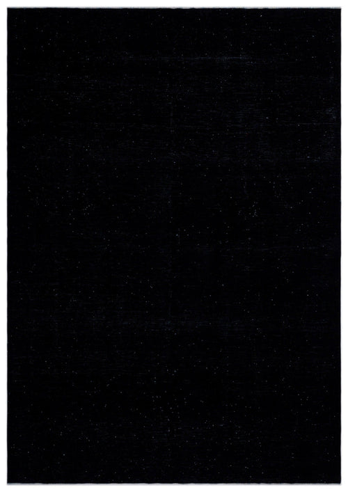 Epir Black Vintage Wool Handmade Area Rug 9'7" x 13'9"