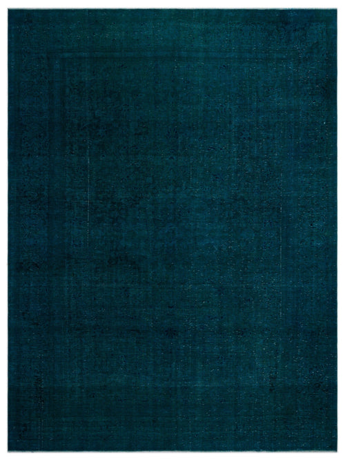 Epir Turquoise Vintage Wool Handmade Area Rug 9'10" x 13'2"