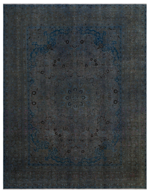 Epir Blue Vintage Wool Handmade Area Rug 9'8" x 12'4"