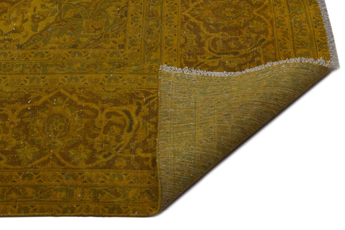 Epir Yellow Vintage Wool Handmade Area Rug 9'3" x 14'2"