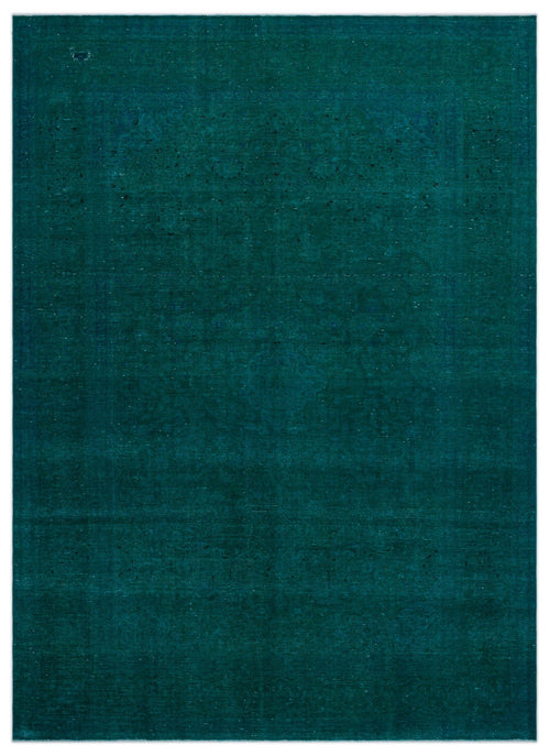 Epir Turquoise Vintage Wool Handmade Area Rug 9'0" x 12'6"
