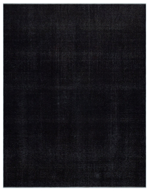 Epir Black Vintage Wool Handmade Area Rug 9'9" x 12'6"