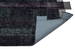 Iskece 24817 Black Patchwork Wool Handmade Area Rug 5'3" x 7'7"