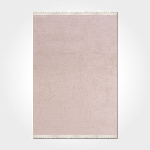 Natural Latex Area Rug – Flat Knitted Cream Rug with Non Slip 9 mm Pile