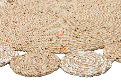 Cary Beige Modern Cotton Jute Rug