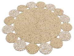 Cary Beige Modern Cotton Jute Rug