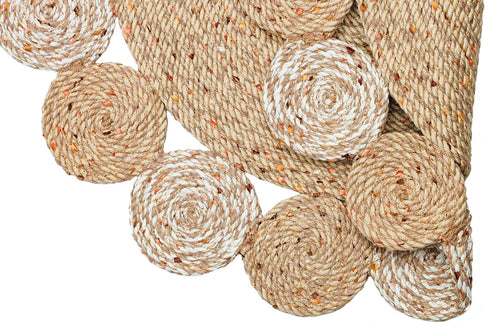 Cary Beige Modern Cotton Jute Rug